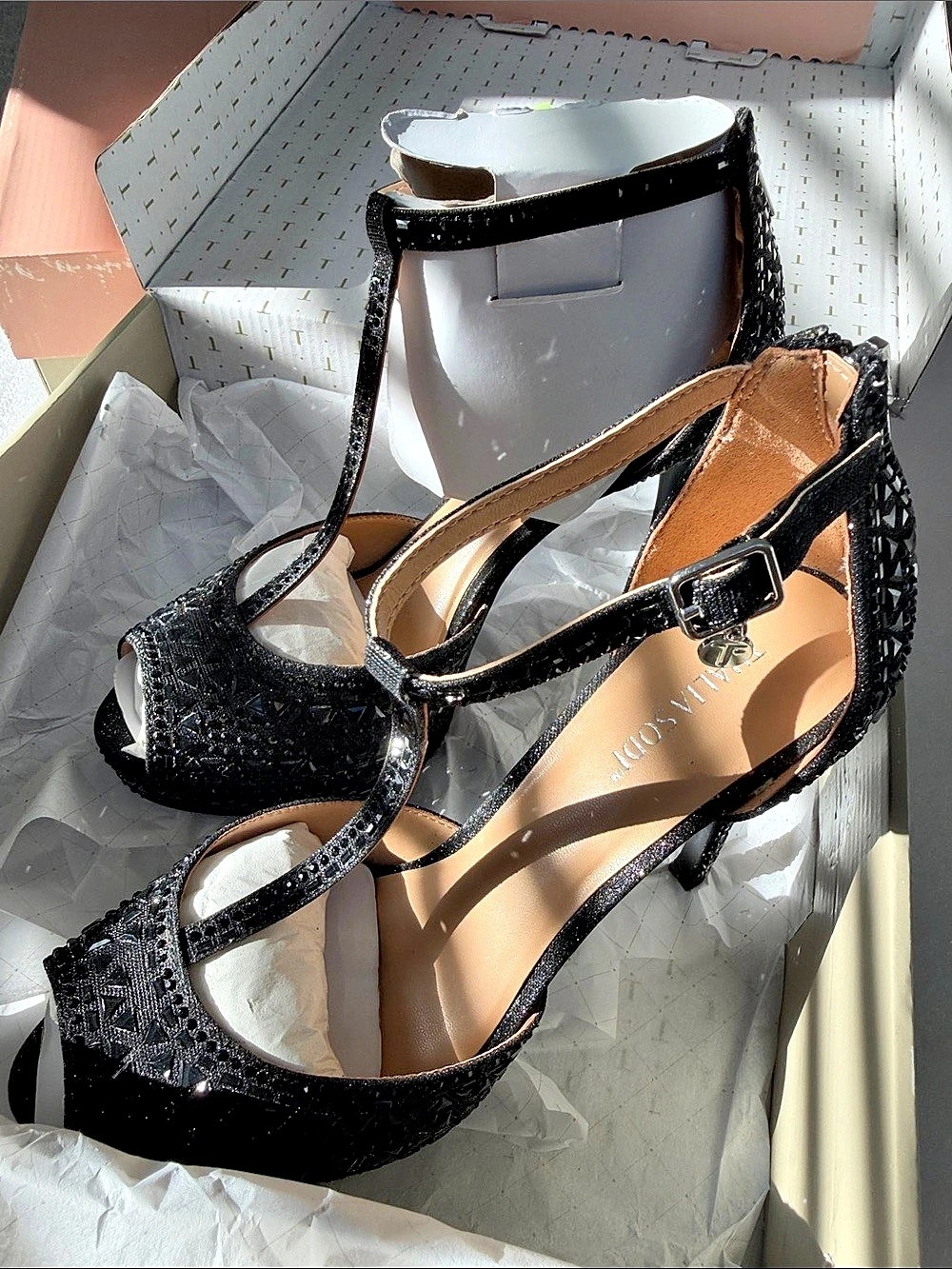 Thalia Sodi Women's Chacey
Embellished T-Strap Platform Pumps